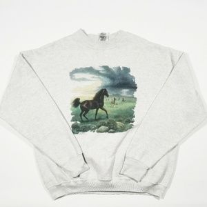 ✔ SOLD ✔VTG Horse Wildlife Crewneck Pullover